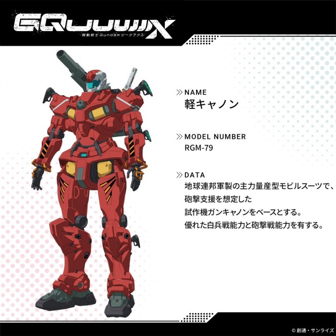 Official setting art from Mobile Suit Gundam GQuuuuuuX featuring the newly unveiled GFreD Unit, Sayla’s custom mobile suit, and new character visuals
